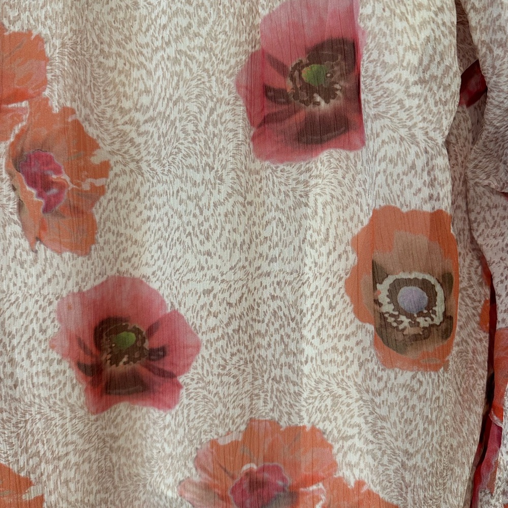 rag & bone Carla Floral Silk Blend Top XS - Picture 9 of 10